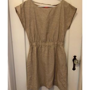 Tan Linen Dress